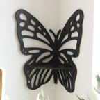 Wooden Butterfly Hollow Crystal Storage Rack