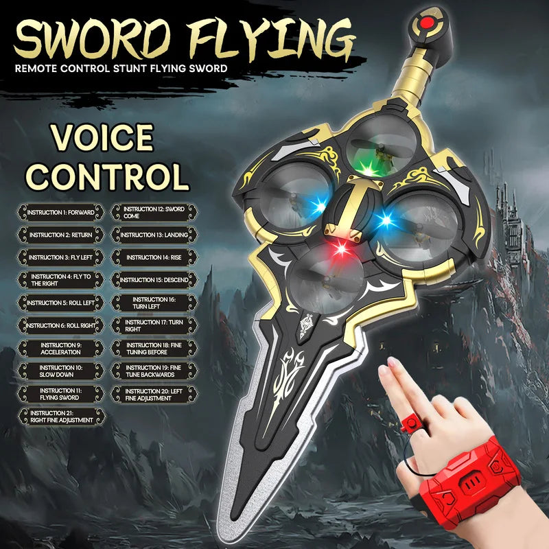 RC New Remote Control Gesture Sword Flying Machine, Drop resistant Special Effects