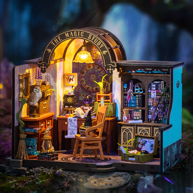 Miniature House Kit Magic Study Craft Model Kits
