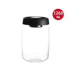Vacuum and press the glass jar