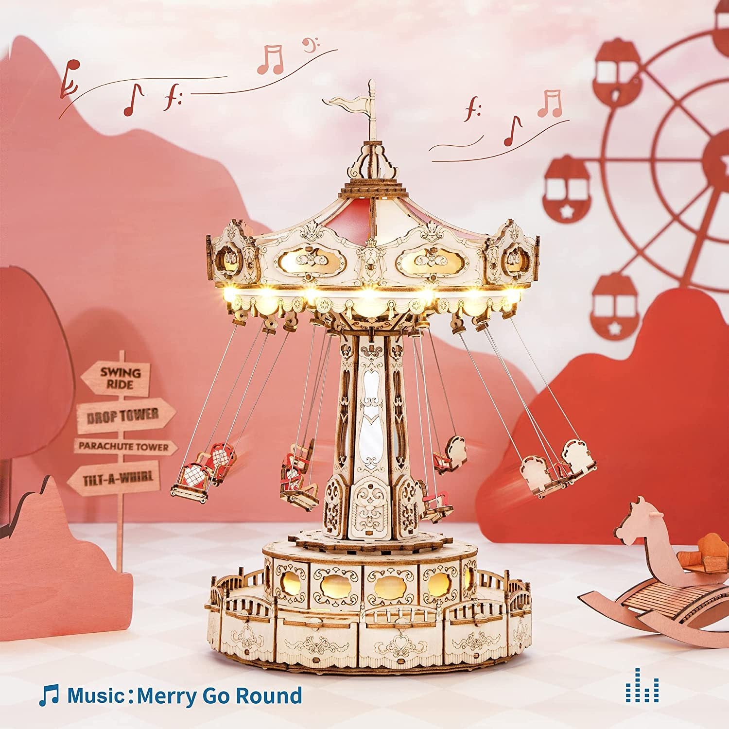 Công viên giải trí Rokr Magic Swing Ride 3D