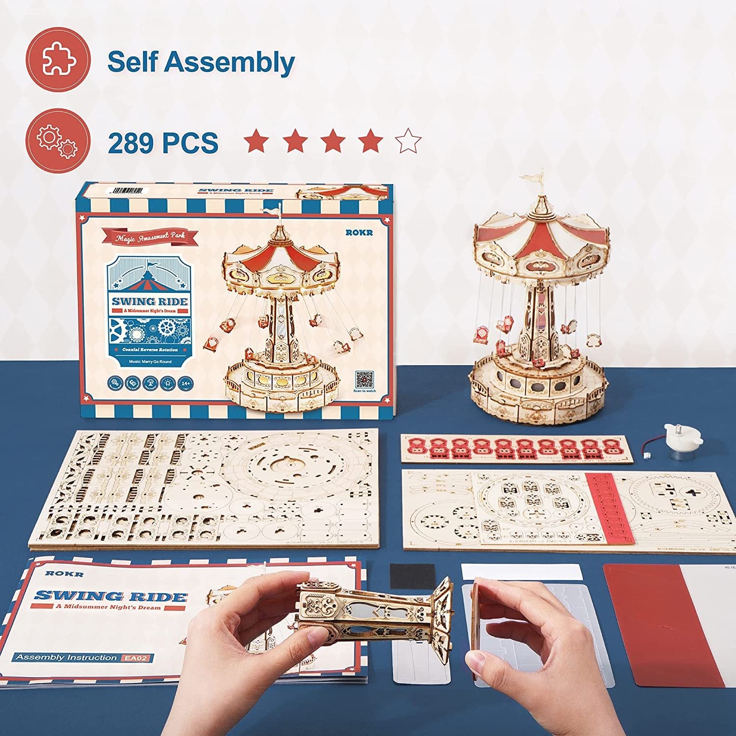 Công viên giải trí Rokr Magic Swing Ride 3D
