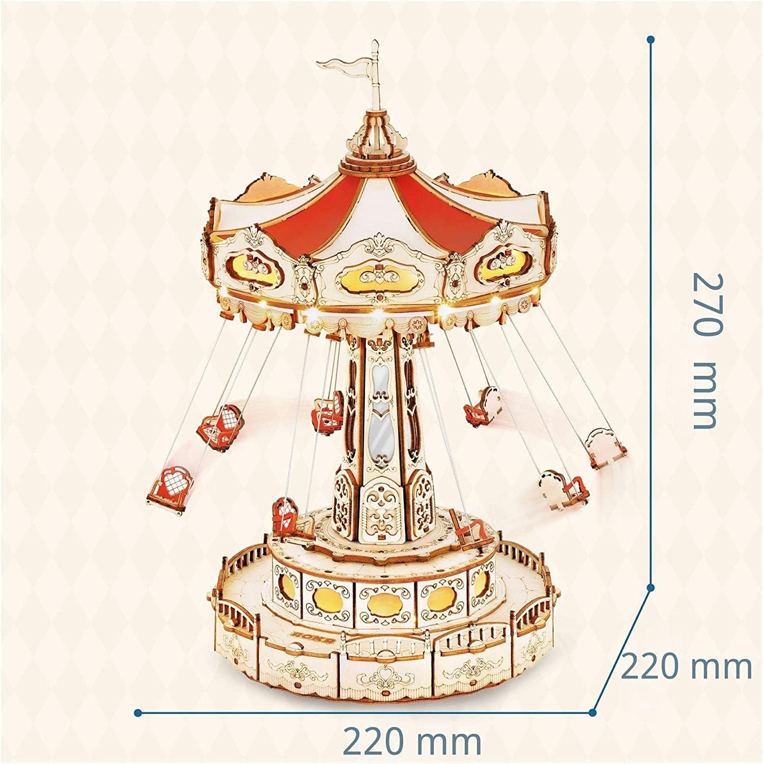 Công viên giải trí Rokr Magic Swing Ride 3D