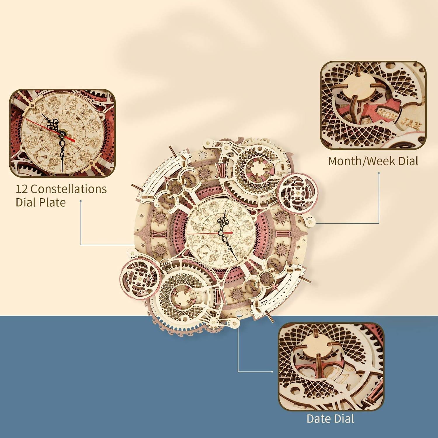 3D Wall Clock Puzzle Game