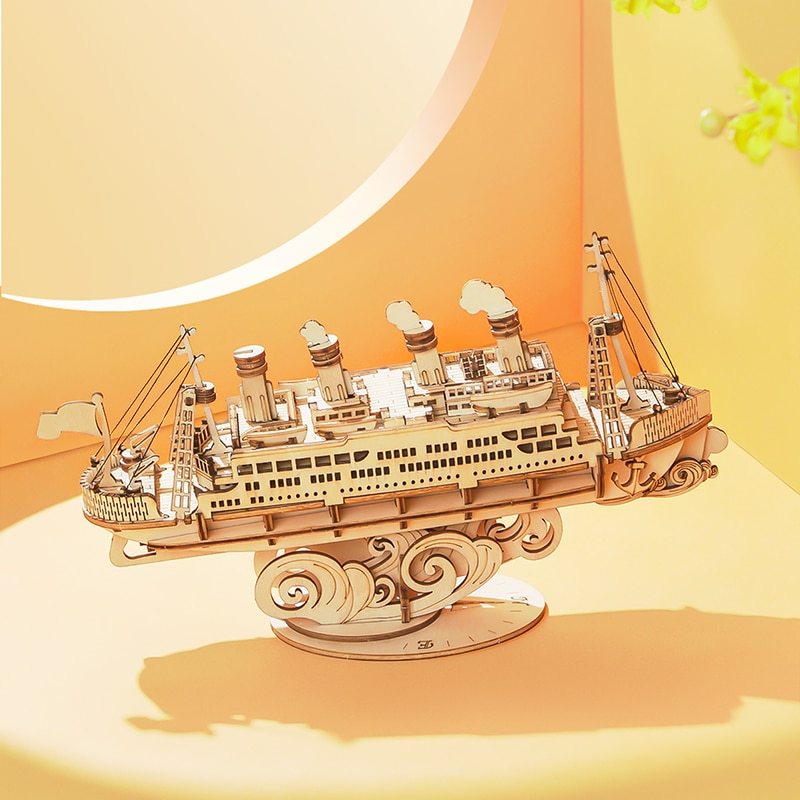 Wooden Puzzle Games Boat & Ship Model Toys