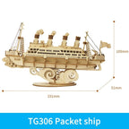 Wooden Puzzle Games Boat & Ship Model Toys