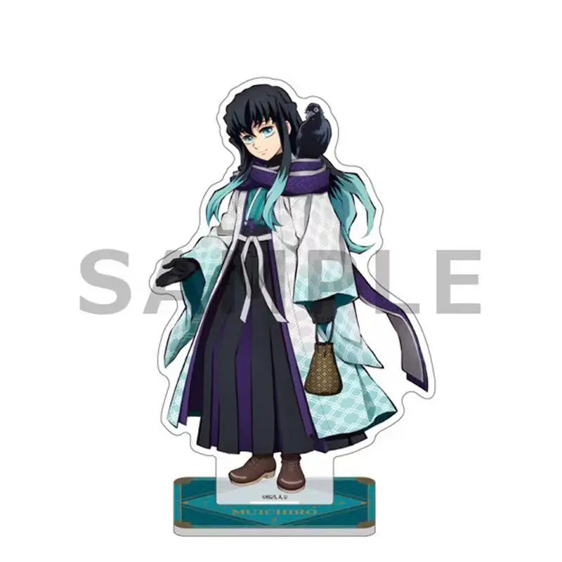 14.5CM/5.7IN Muichiro Tokito ACG Stand Anime Demon Slayer Swordsmith Village Peripherals Mist Hashira GK Muichiro Toys Gifts Boy