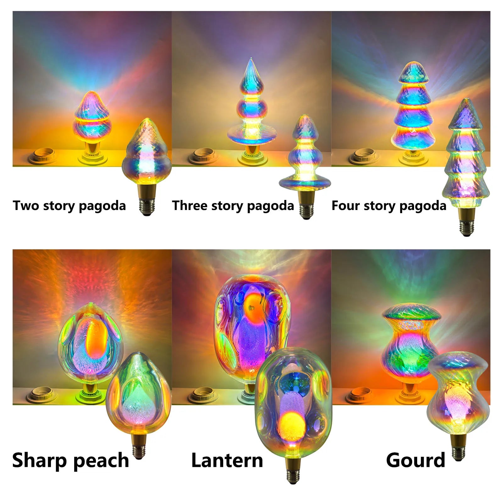E27 P90 P120 P150 Round Ball LED Bulb AC 220V 3W Retro Vintage Lamp Decorative Lighting Decorative Edison Lamp Atmosphere lights