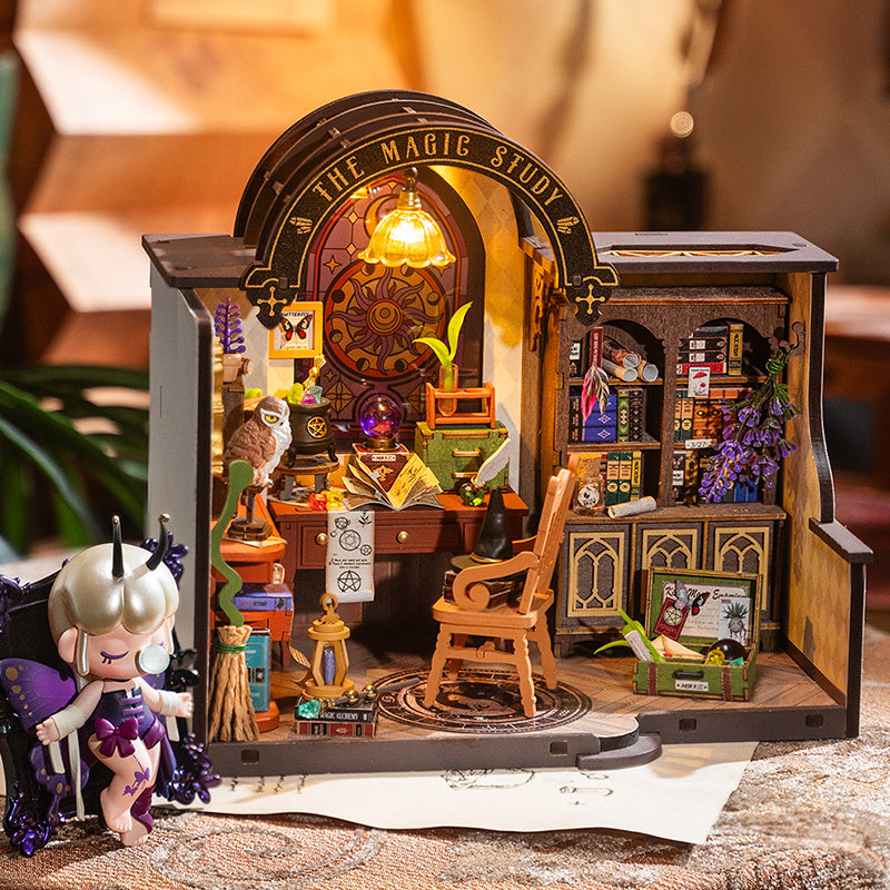 Miniature House Kit Magic Study Craft Model Kits