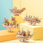 Wooden Puzzle Games Boat & Ship Model Toys