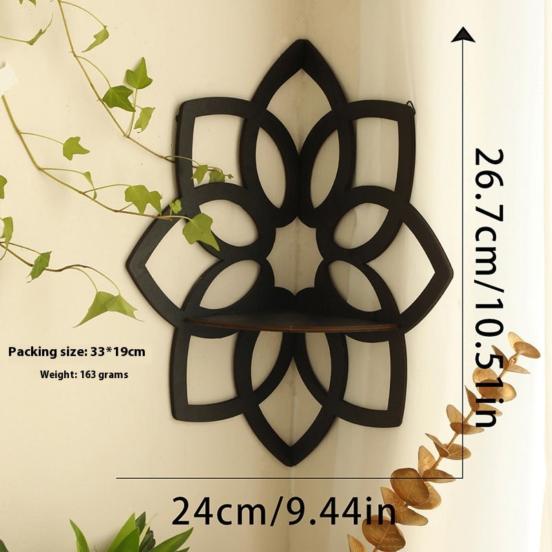 Wooden Butterfly Hollow Crystal Storage Rack