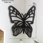 Wooden Butterfly Hollow Crystal Storage Rack