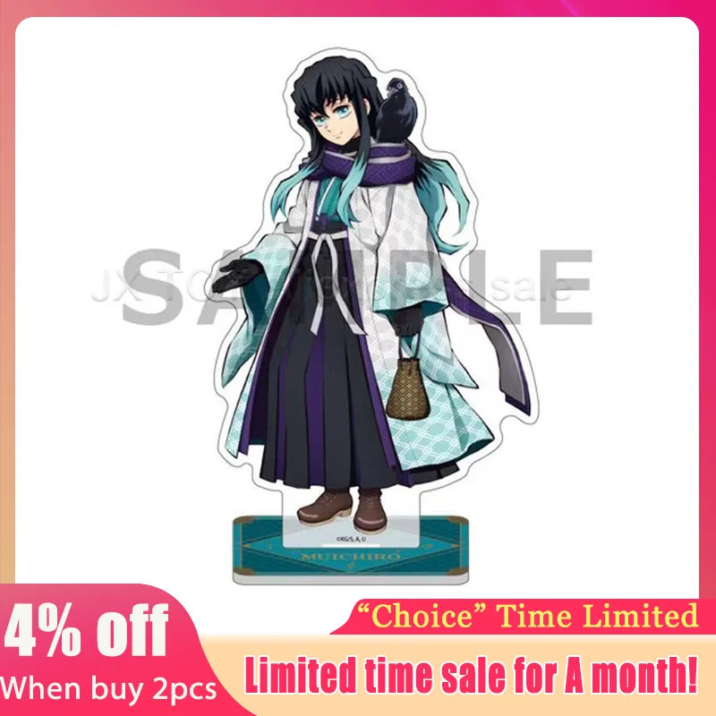 14.5CM/5.7IN Muichiro Tokito ACG Stand Anime Demon Slayer Swordsmith Village Peripherals Mist Hashira GK Muichiro Toys Gifts Boy