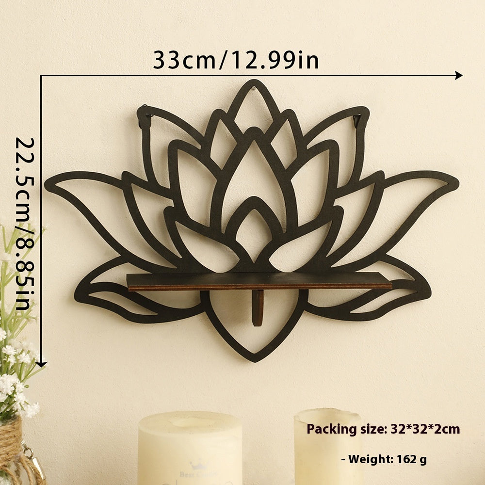 Wooden Butterfly Hollow Crystal Storage Rack