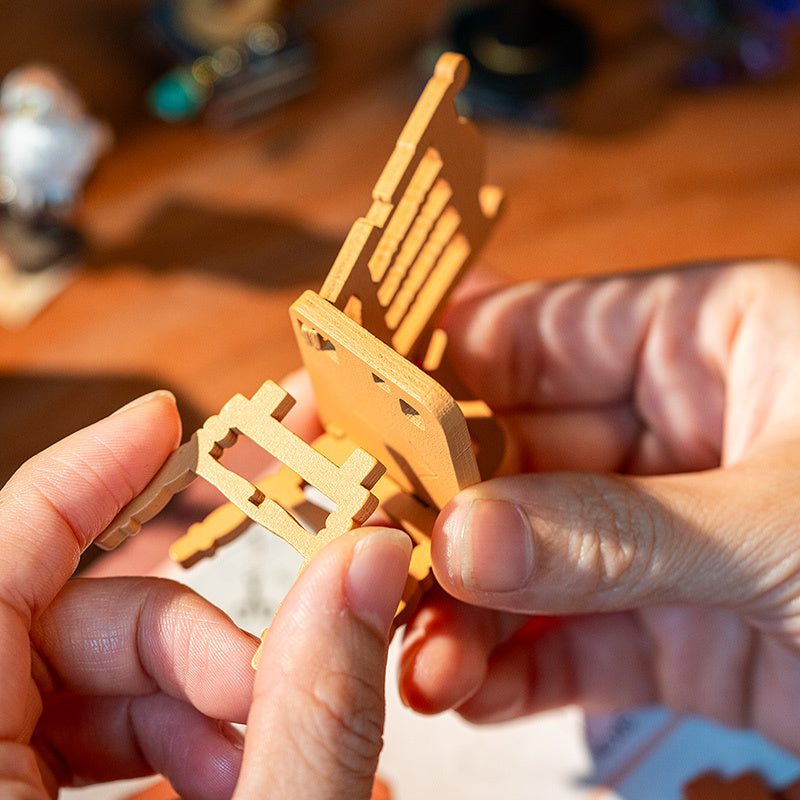 Miniature House Kit Magic Study Craft Model Kits