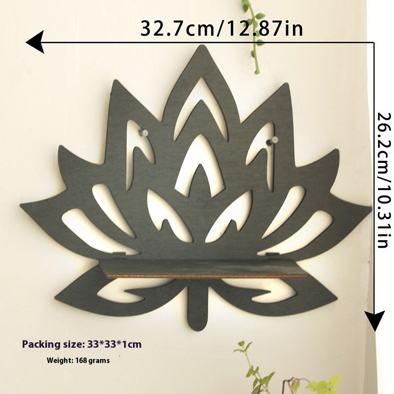 Wooden Butterfly Hollow Crystal Storage Rack