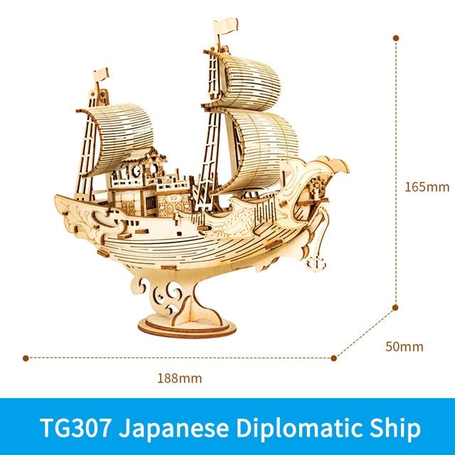 Wooden Puzzle Games Boat & Ship Model Toys