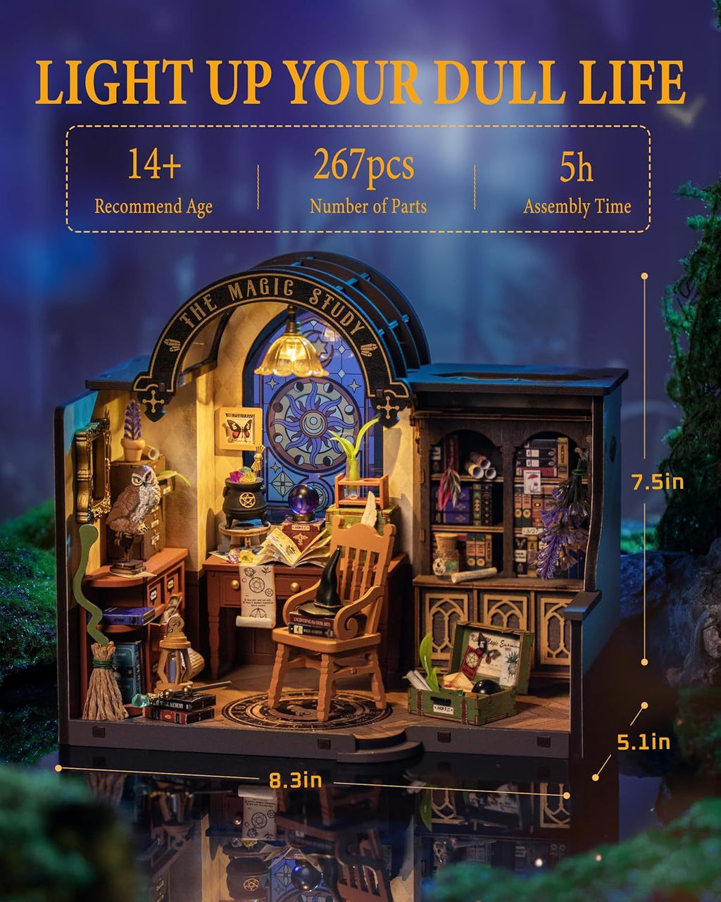Miniature House Kit Magic Study Craft Model Kits