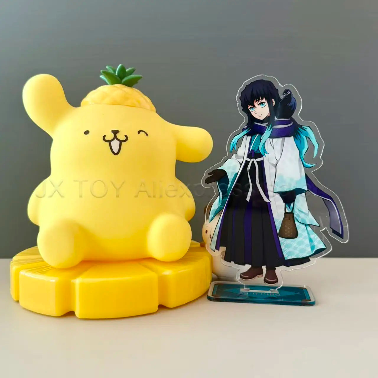 14.5CM/5.7IN Muichiro Tokito ACG Stand Anime Demon Slayer Swordsmith Village Peripherals Mist Hashira GK Muichiro Toys Gifts Boy