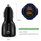 Premium Wholesale Portable Universal QC 3.0 Quick Charge Dual 2 Ports Usb