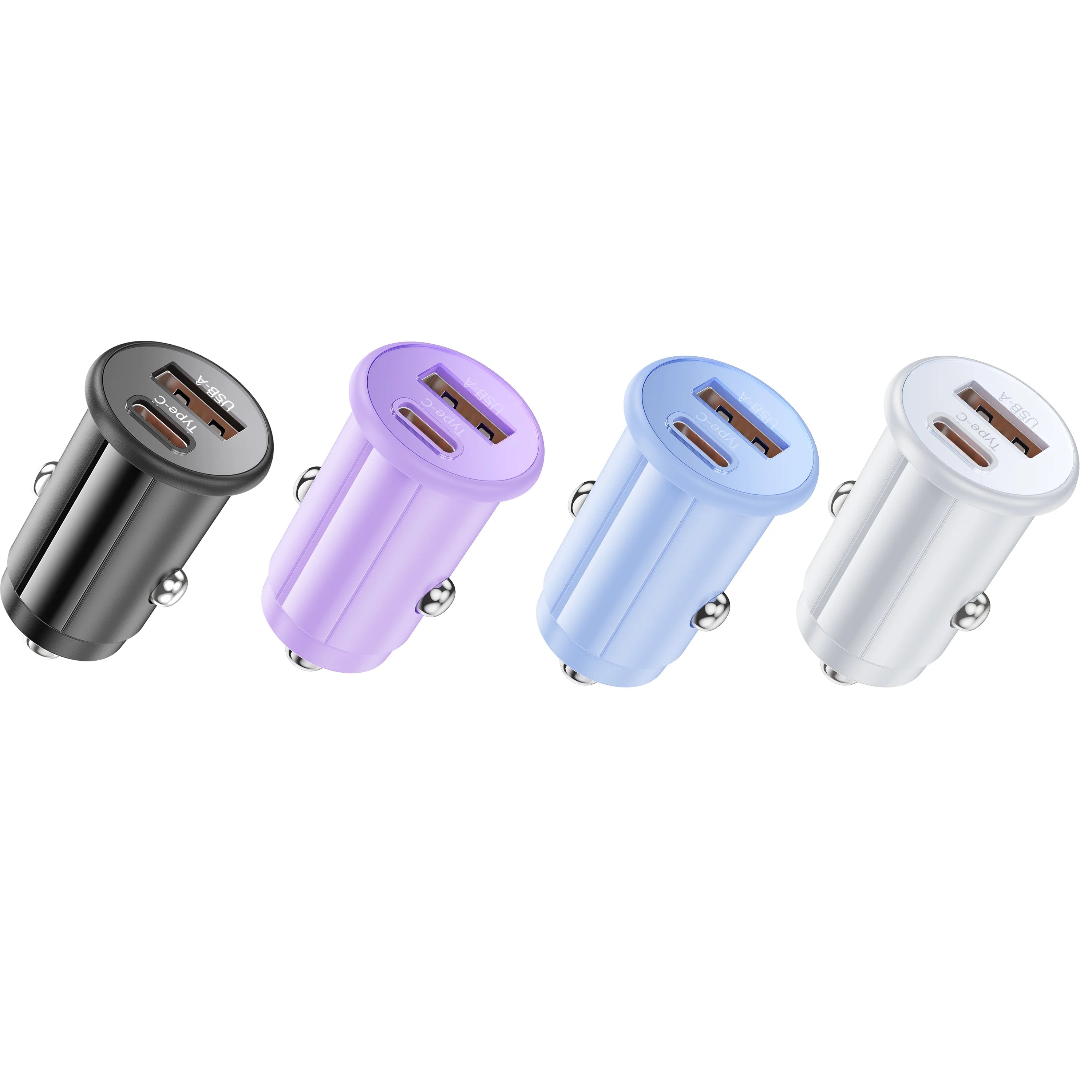 Mini USB Car Charger 36W Smart Electronic Adapter PD 3.0 OVP Protection