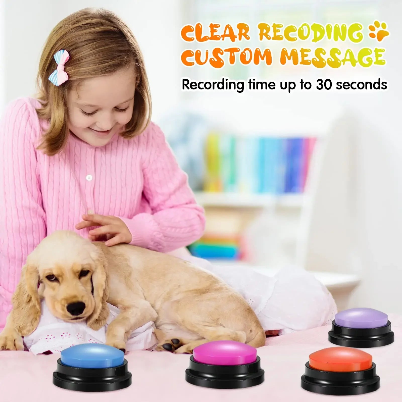 Funny Dog Recordable Pet Toys Travel Talking Pet Starters Dog