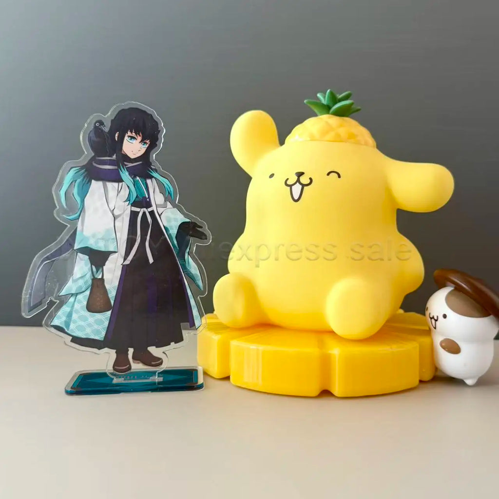 14.5CM/5.7IN Muichiro Tokito ACG Stand Anime Demon Slayer Swordsmith Village Peripherals Mist Hashira GK Muichiro Toys Gifts Boy