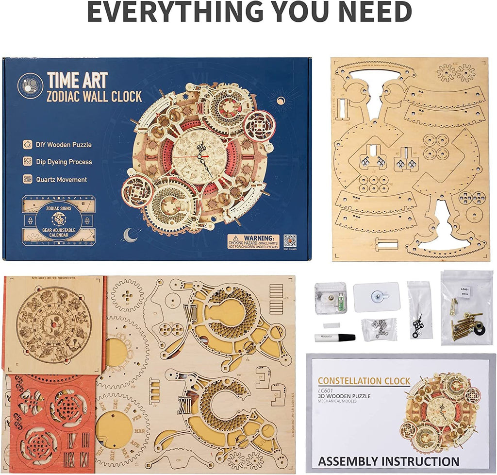 3D Wall Clock Puzzle Game