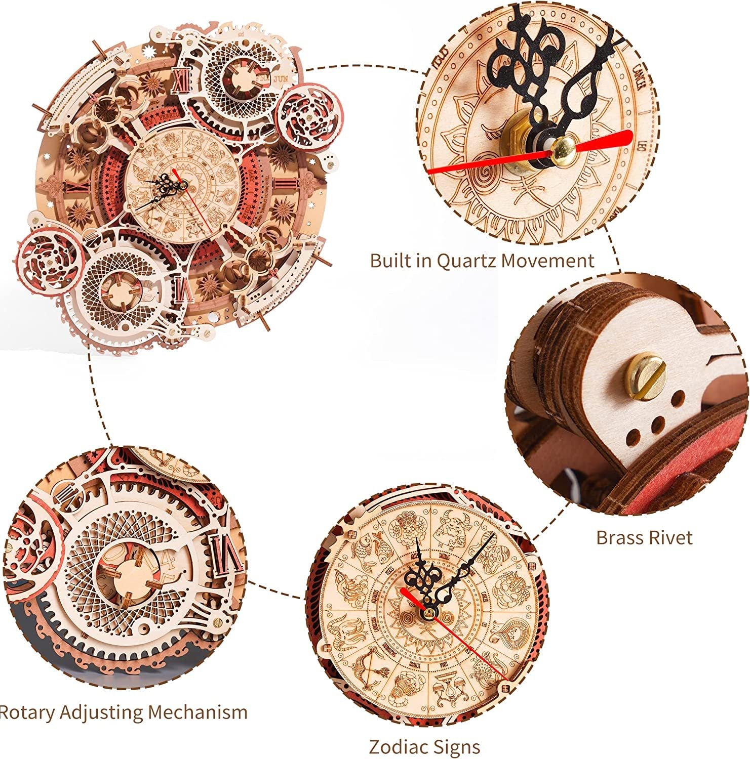 3D Wall Clock Puzzle Game