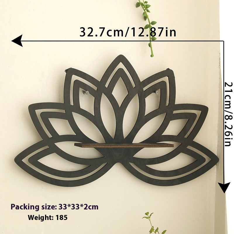 Wooden Butterfly Hollow Crystal Storage Rack