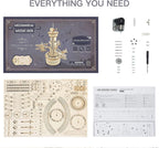 Music Box Model Kit for Building DIY Assembly Kit Airplane - Control Tower